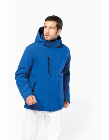 K-KA650-MEN'S HOODED SOFTSHELL LINED PARKA